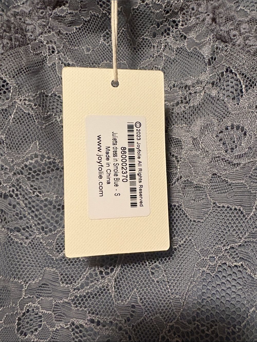 Joyfolie Gray Lace Maxi Dress - Picture 2 of 6